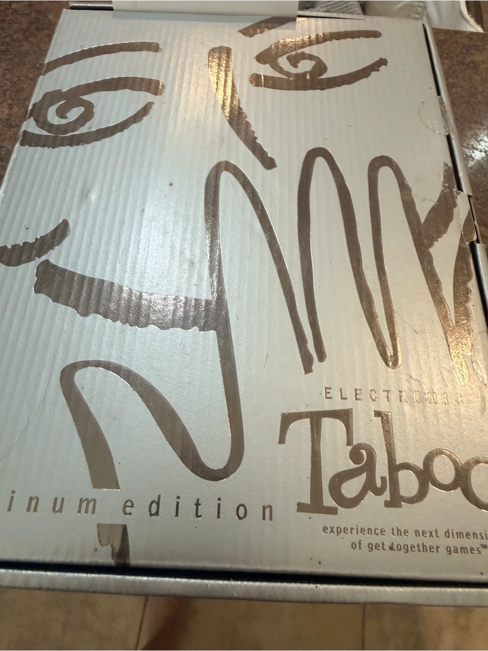 Electronic Taboo Platinum Edition Game barely used rare hard to find